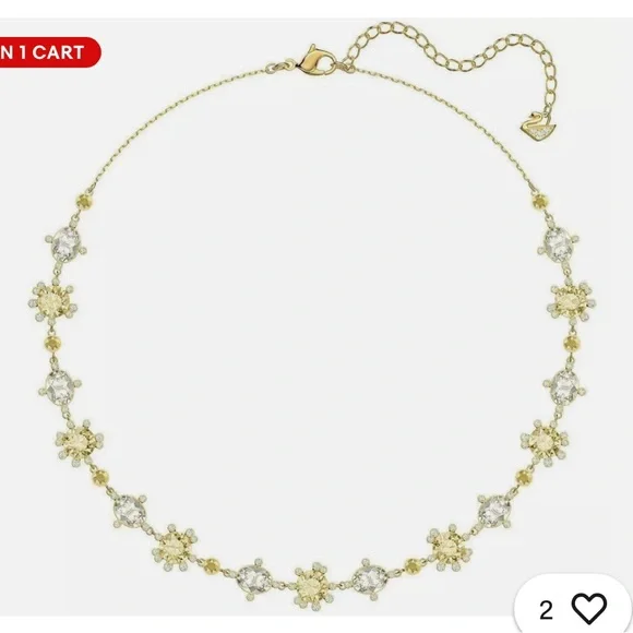 Swarovski Crystal Olive All Around Necklace - Picture 1 of 3